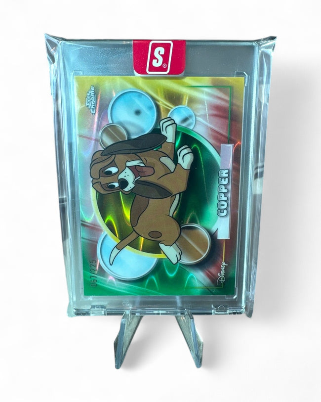 2026 Topps Chrome Disney Copper Yellow & Green RayWave #46 067/225