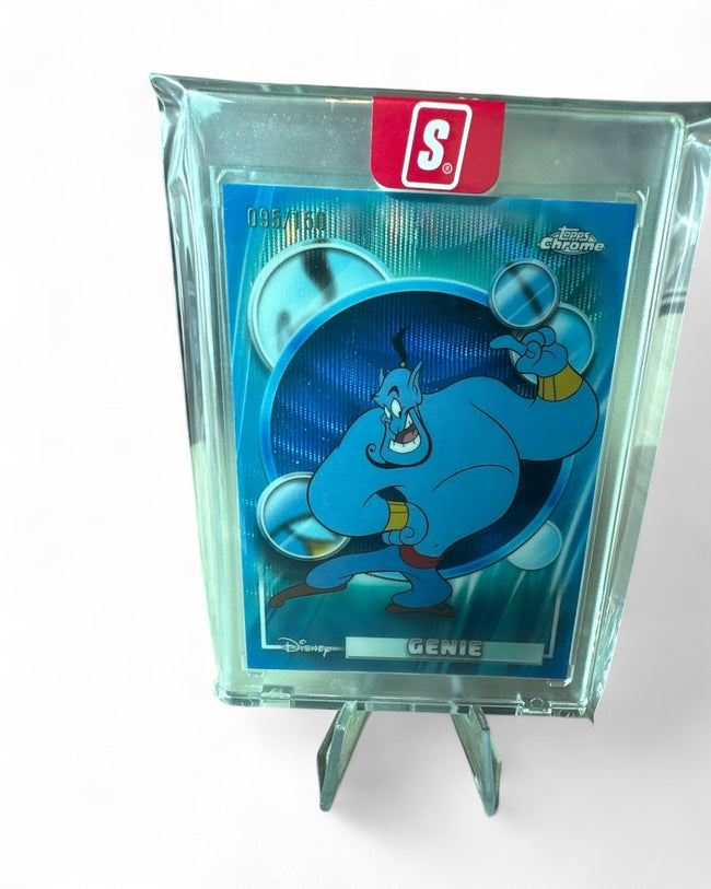 2026 Topps Chrome Disney 100 Genie Blue Refractor 095/150