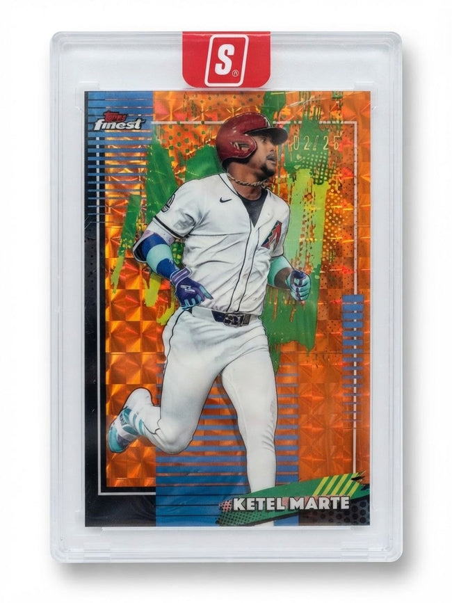 2026 Topps Finest Ketel Marte Orange Geometric Refractor #4 02/25