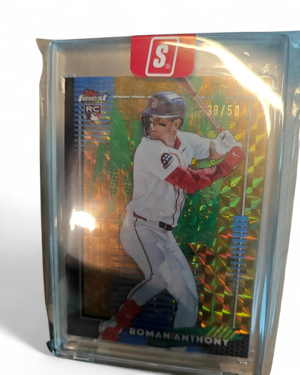 2026 Topps Finest Roman Anthony Gold Refractor #52 Rookie 38/50