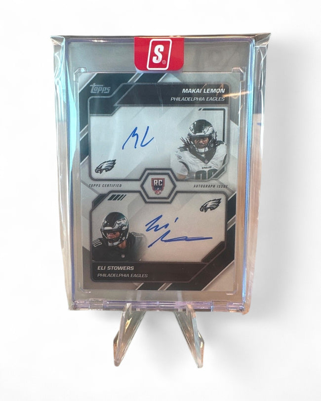2026 Topps Flagship Makai Lemon / Eli Stowers #FDS-LS Rookie Auto