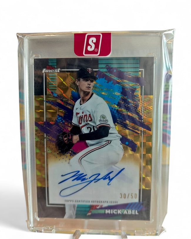 2026 Topps Finest Autograph Mick Abel Gold Refractor #FA-MAB Auto 30/50