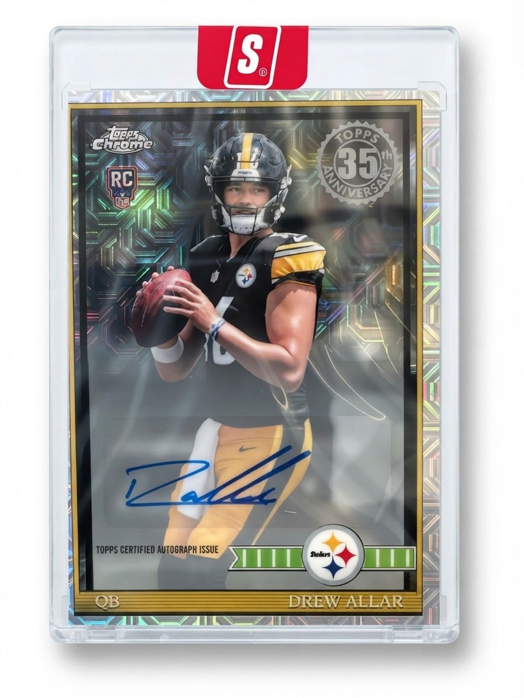 2026 Topps Flagship Football 1991 Topps Rookies Chrome Autographs Drew Allar #91TRC-4 Rookie Auto