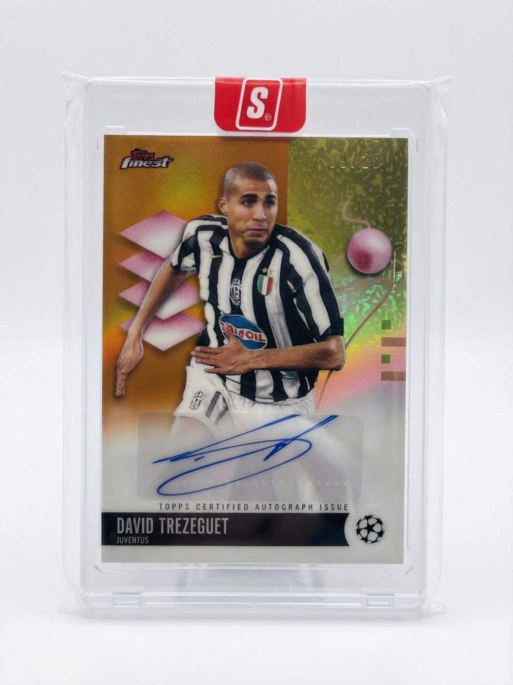 2026 Topps Finest UEFA Club Competitions 2025/26 Auto David Trezeguet #BA-DT Auto 09/25