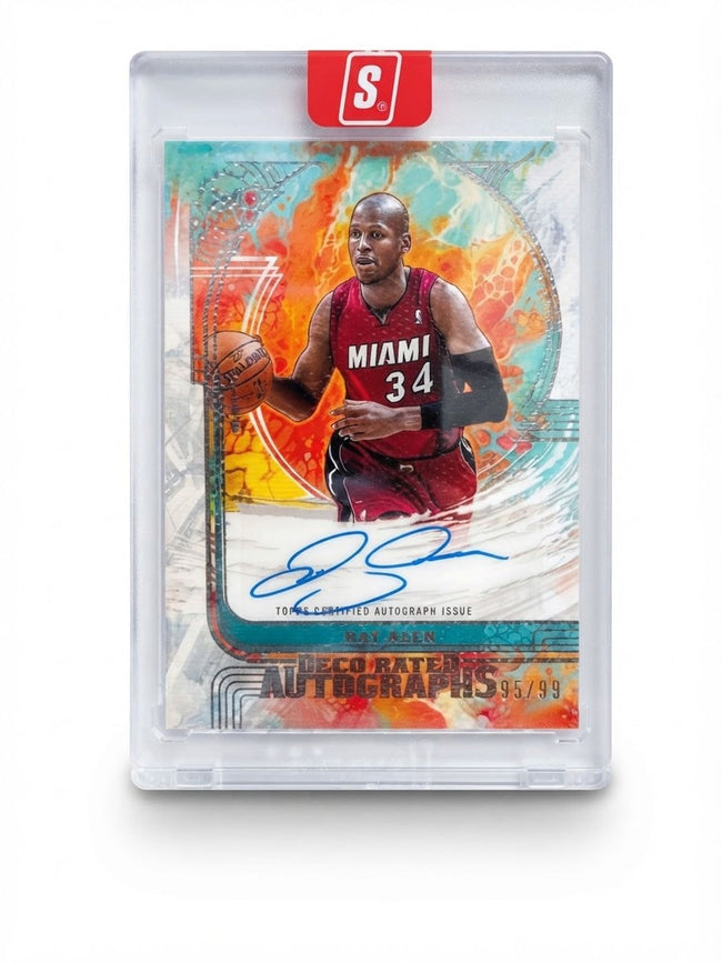 2026 Topps Motif Basketball Deco Rated Auto Ray Allen #DR-RA Auto 95/99