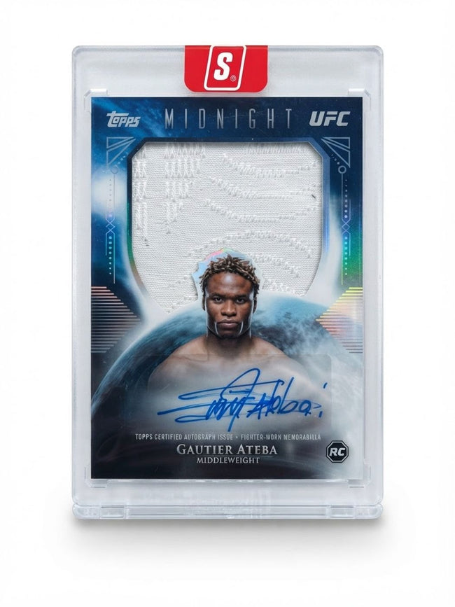 2026 Topps Midnight UFC Relic Autographs Gautier Ateba #RRA-AG Rookie Auto
