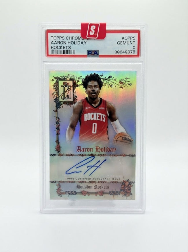 2026 Topps Signature Class Basketball Manuscripts Auto Aaron Holiday #MS-AH Auto