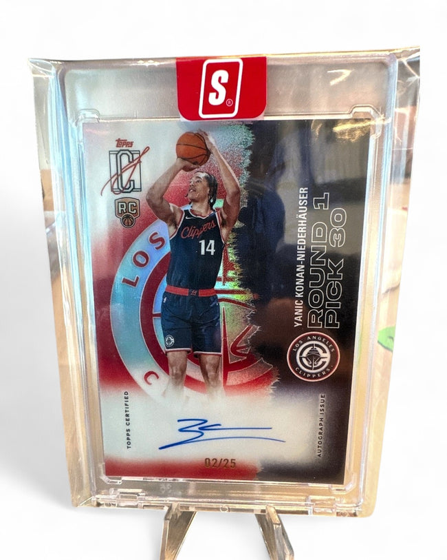 2026 Topps Signature Class Basketball Ykn Yanic Konan-Niederhauser #RCC-YK Rookie Auto 02/25