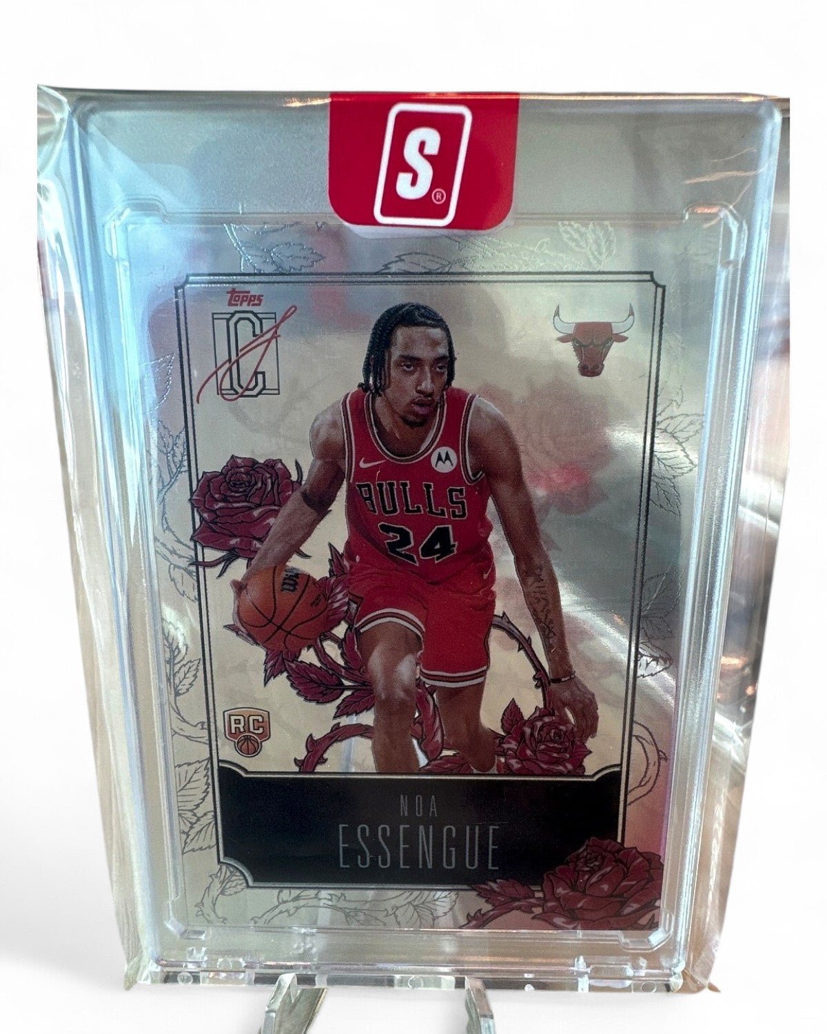 2026 Topps Signature Class Roses Bulls Noa Essengue #R-24 Rookie