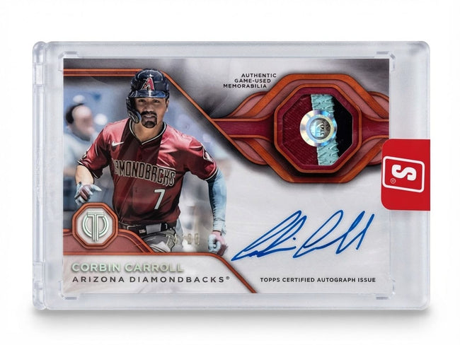 2026 Topps Tribute Autograph Patches Corbin Carroll Orange #APA-CC Auto 24/99