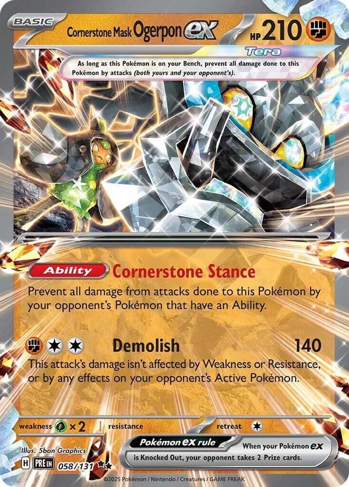 Cornerstone Mask Ogerpon Ex 058/131