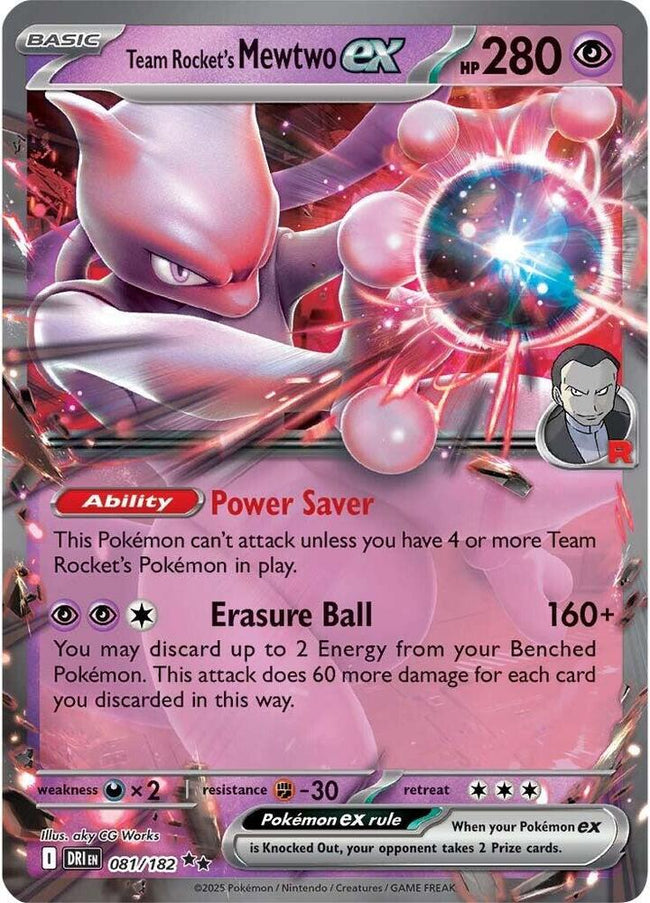 Team Rocket's Mewtwo Ex 081/182