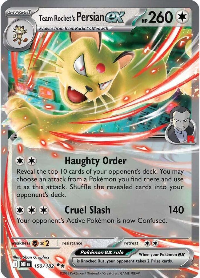 Team Rocket's Persian Ex 150/182
