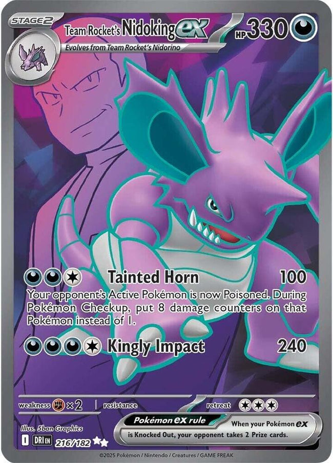 Team Rocket's Nidoking Ex 216/182