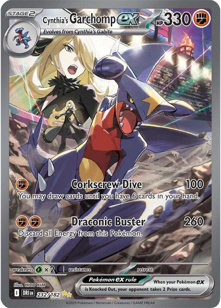 Cynthia's Garchomp Ex 232/182