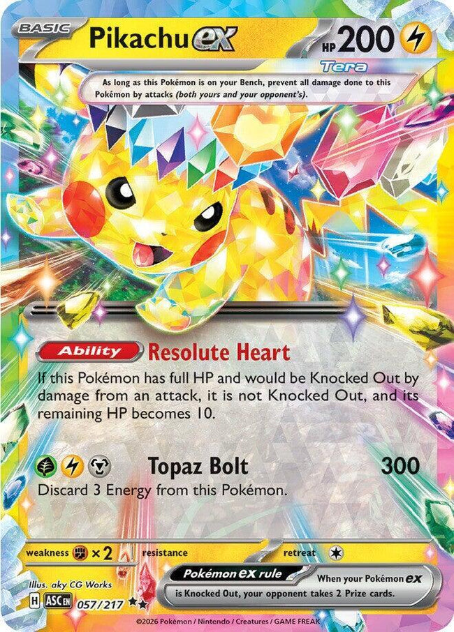 Pikachu Ex 057/217