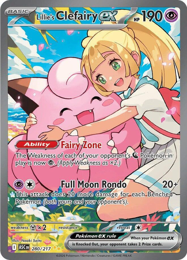Lillie's Clefairy Ex 280/217