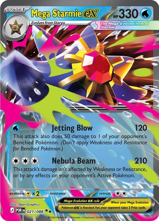 Mega Starmie Ex 021/088