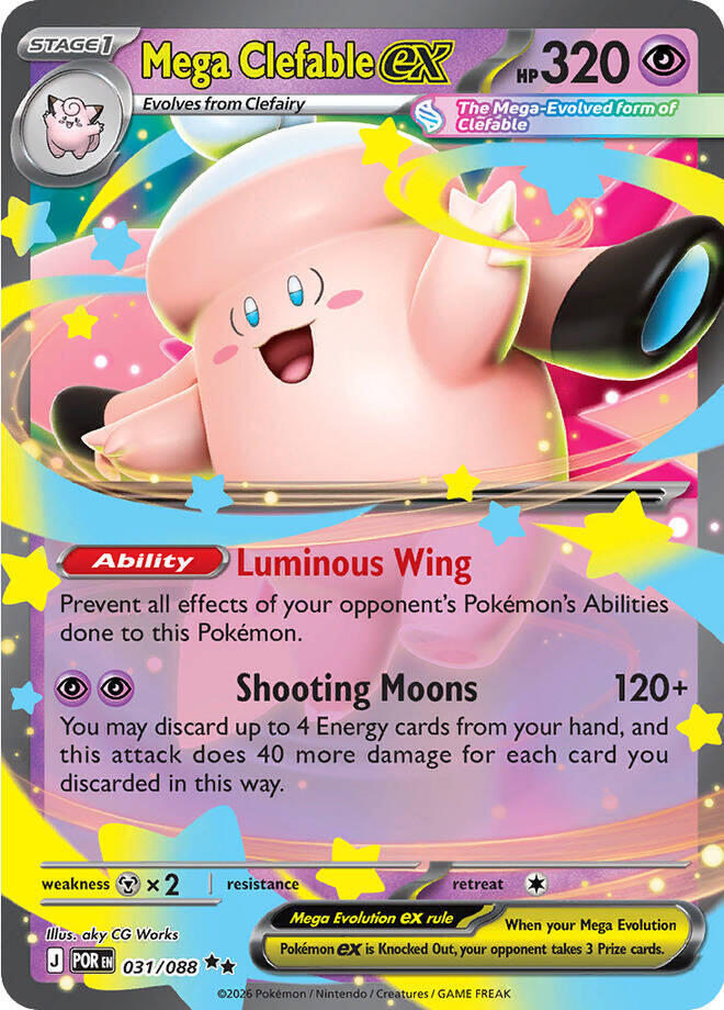 Mega Clefable Ex 031/088