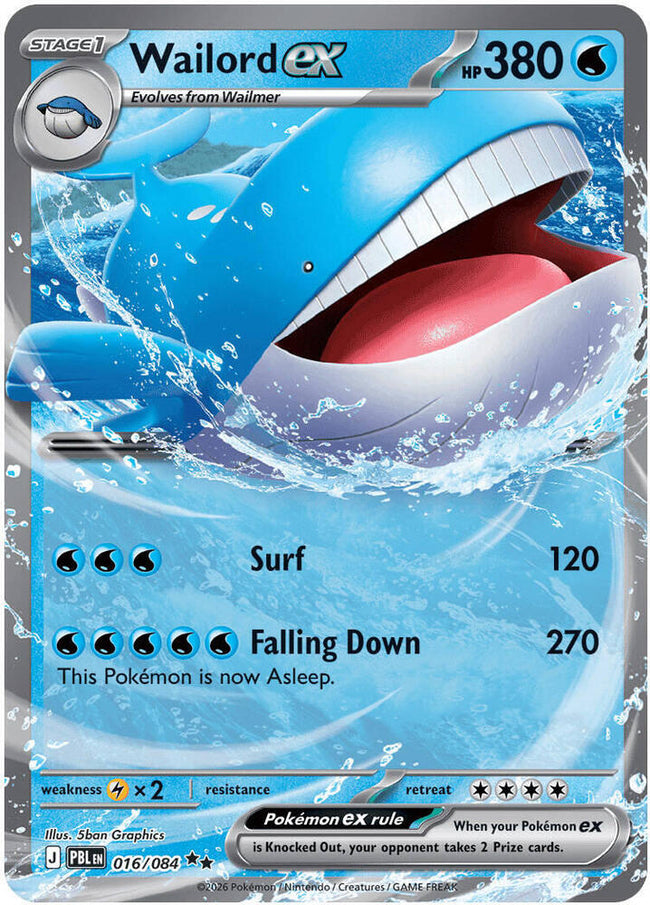 Wailord Ex 016/084