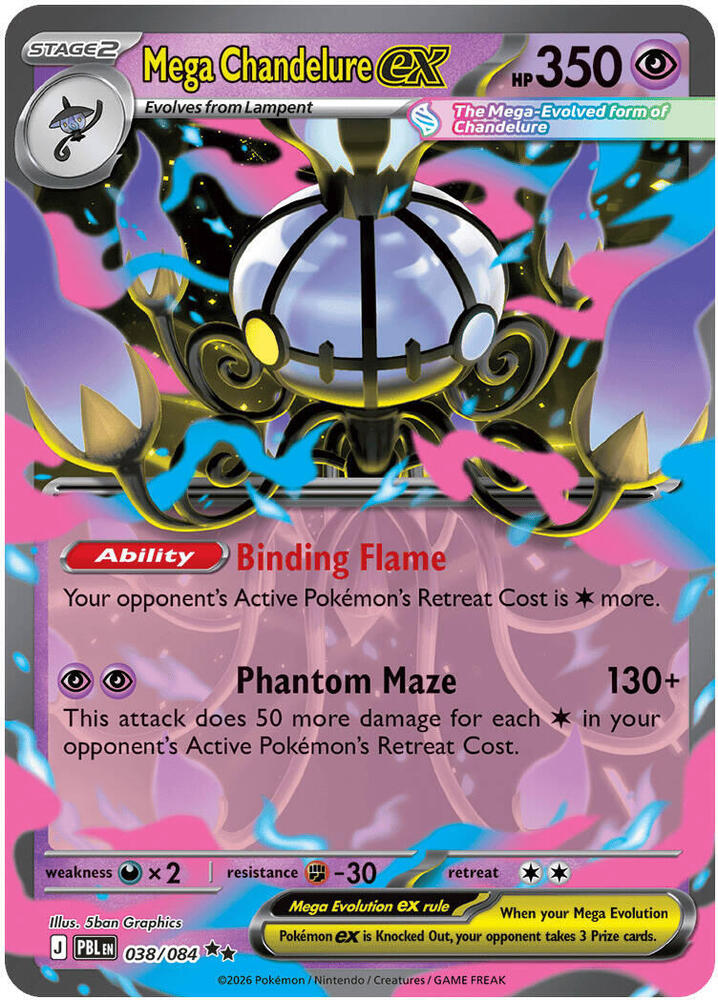 Mega Chandelure Ex 038/084