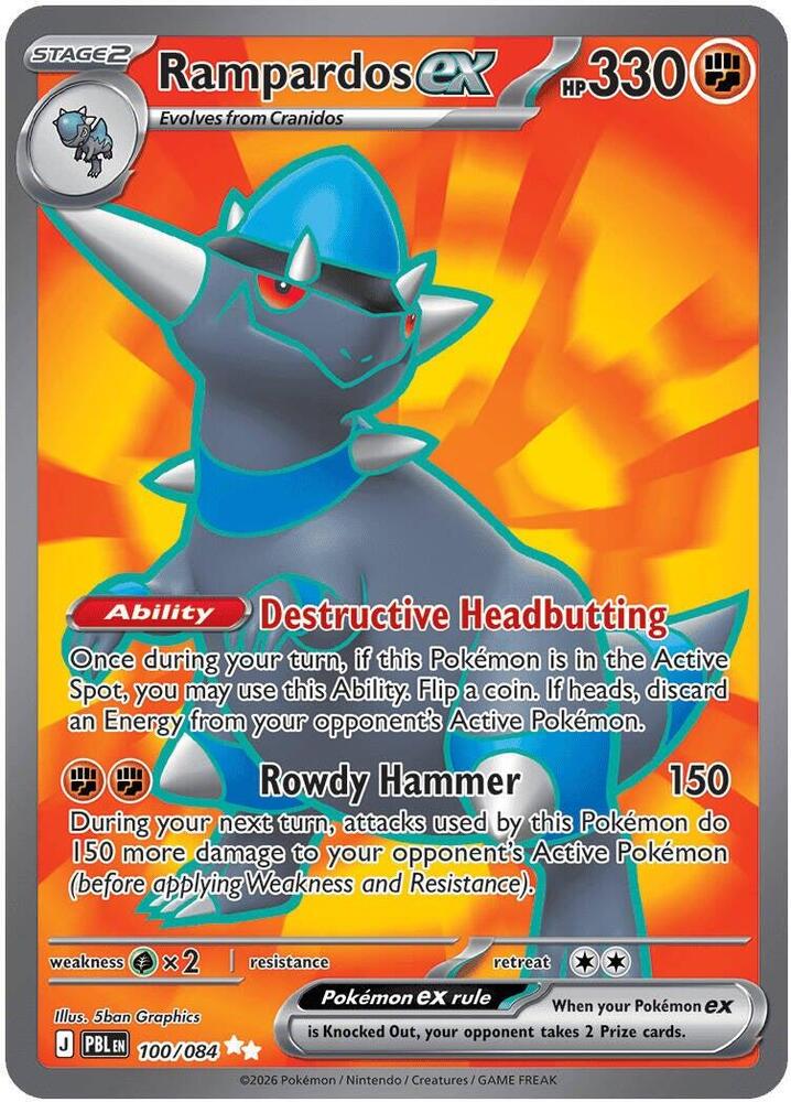 Rampardos Ex 100/084