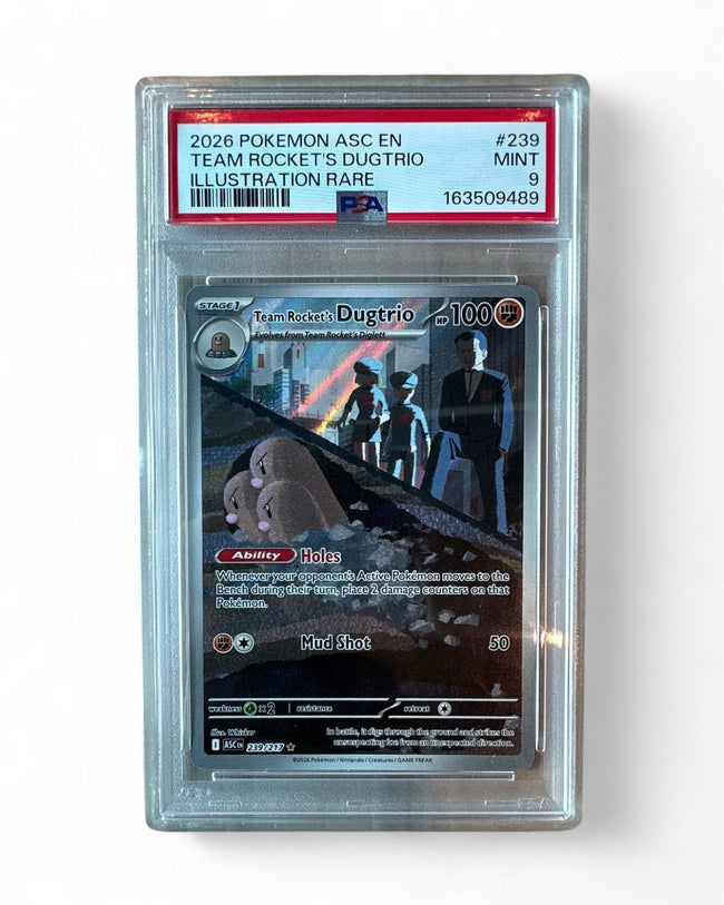 2026 Ascended Heroes Team Rocket's Dugtrio 239/217 PSA 9