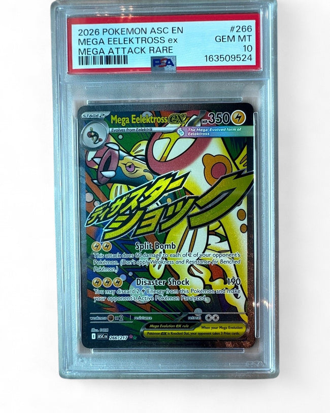 2026 Ascended Heroes Mega Eelektross Ex 266/217 PSA 10