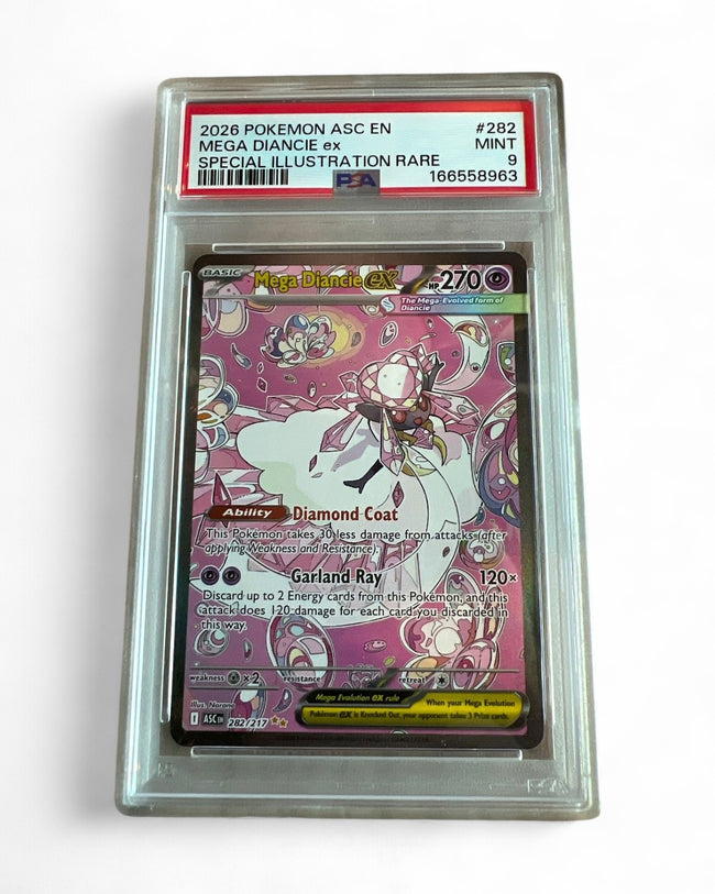 2026 Ascended Heroes Mega Diancie Ex 282/217 PSA 9