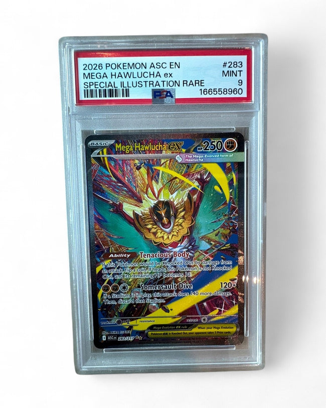 2026 Ascended Heroes Mega Hawlucha Ex 283/217 PSA 9
