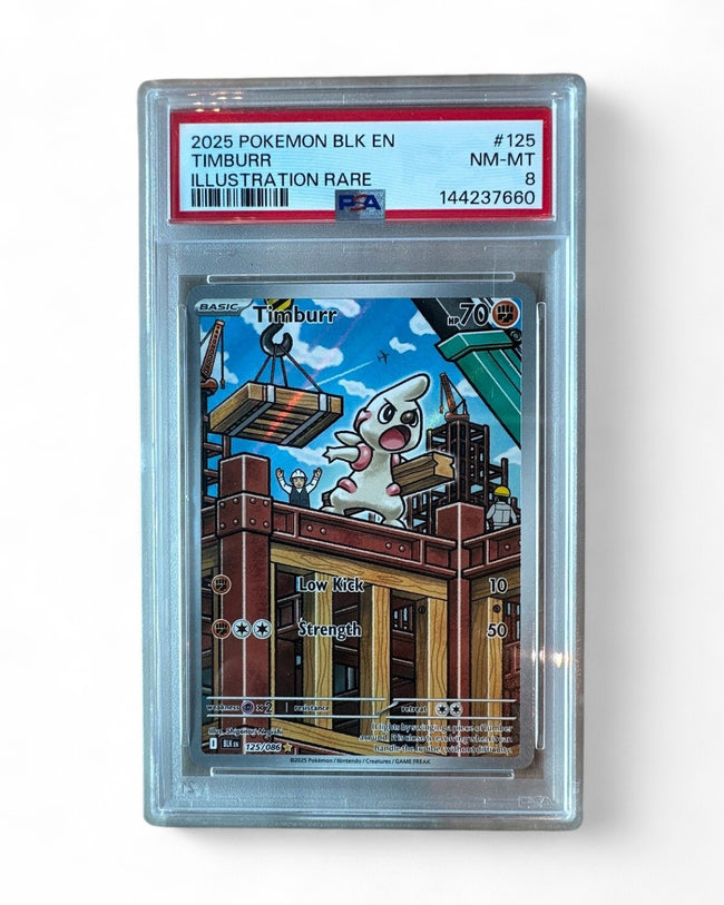 2025 Black Bolt Timburr 125/086 PSA 8