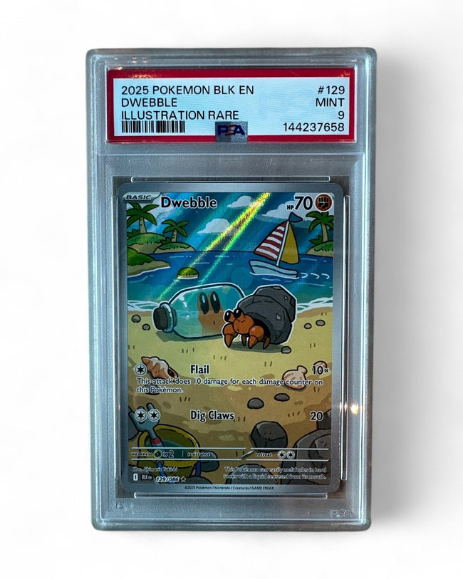 2025 Black Bolt Dwebble 129/086 PSA 9