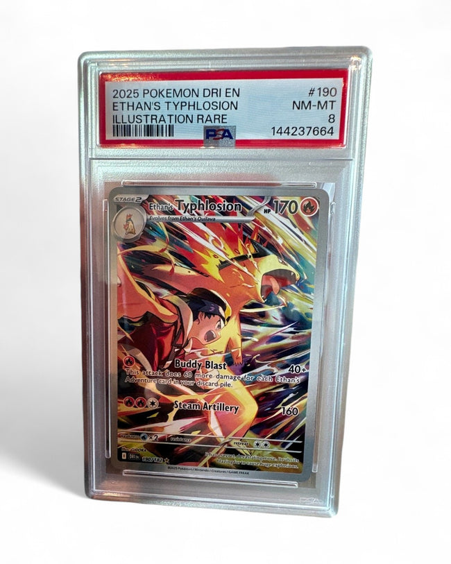 2025 Destined Rivals Ethan's Typhlosion 190/182 PSA 8