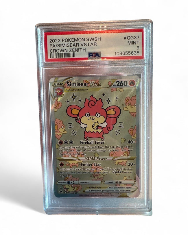 2023 Crown Zenith: Galarian Gallery Simisear VSTAR GG37/GG70 PSA 9