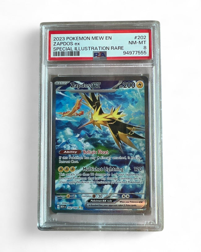 2023 Scarlet & Violet 151 Zapdos Ex 202/165 PSA 8