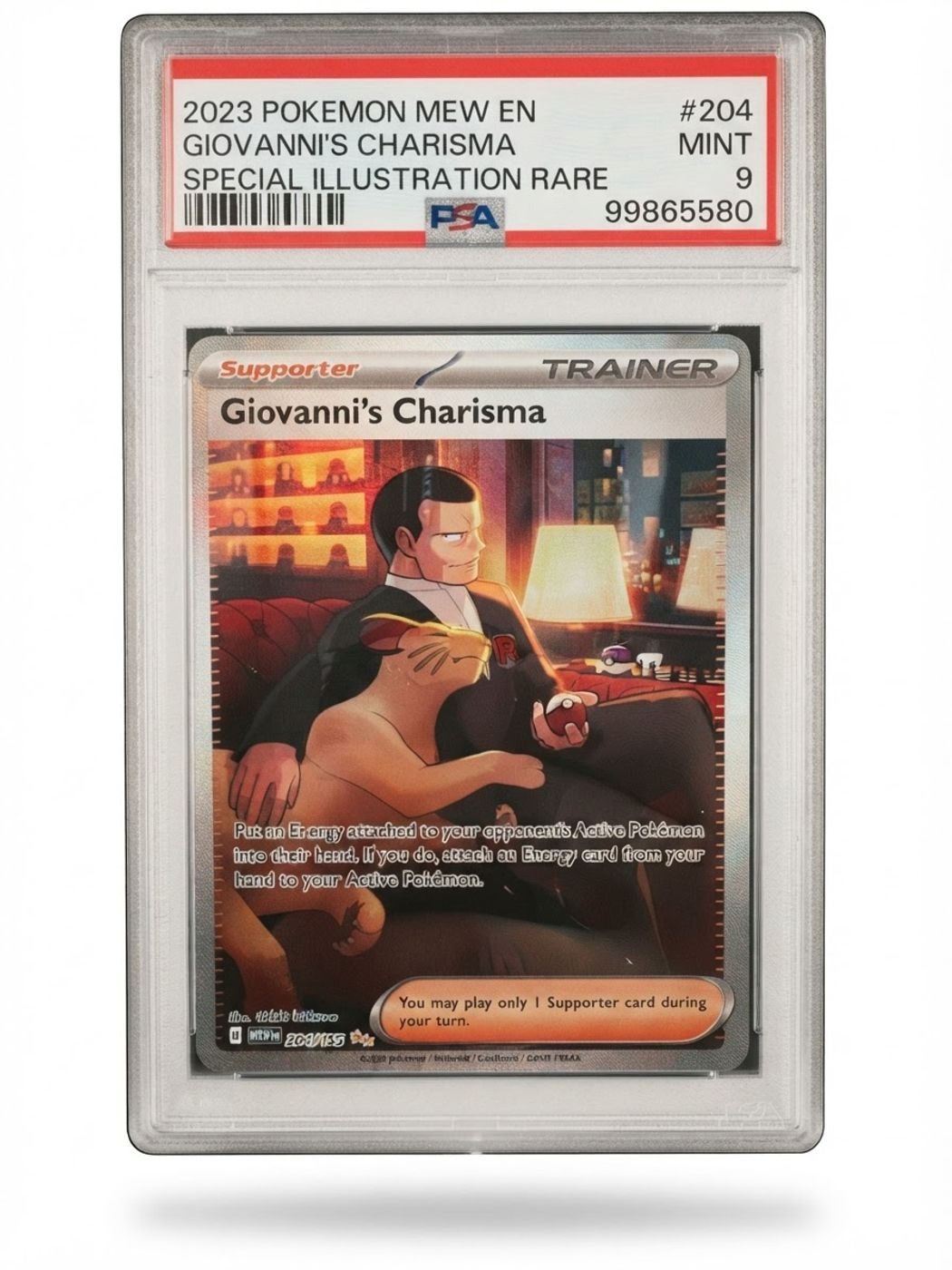2023 Scarlet & Violet 151 Giovanni's Charisma 204/165 PSA 9