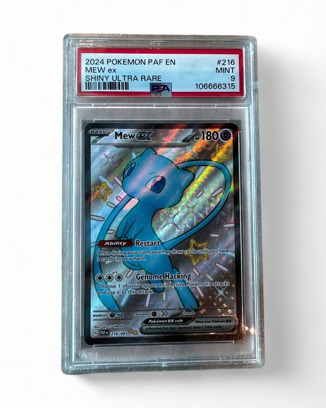 2024 Paldean Fates Mew Ex 216/091 PSA 9