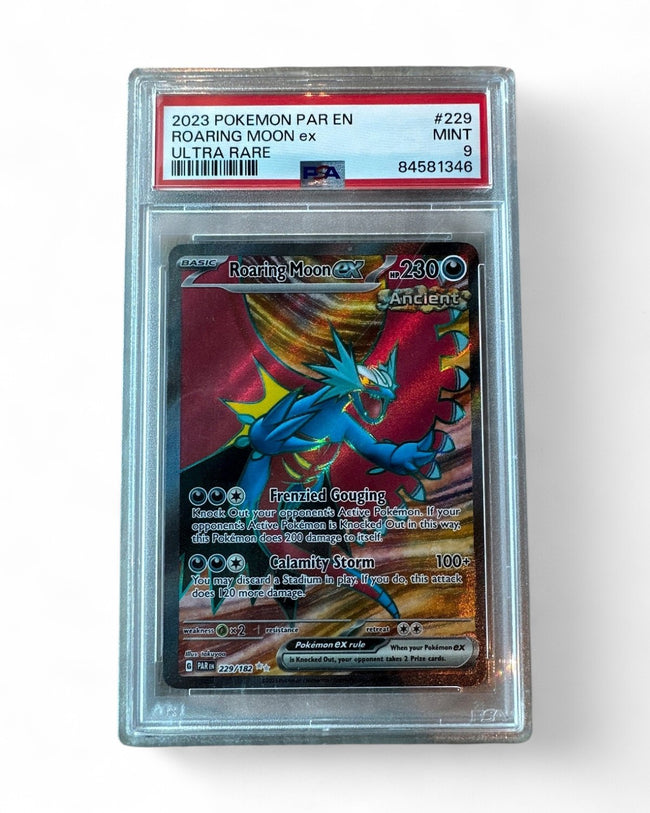 2023 Paradox Rift Roaring Moon Ex 229/182 PSA 9
