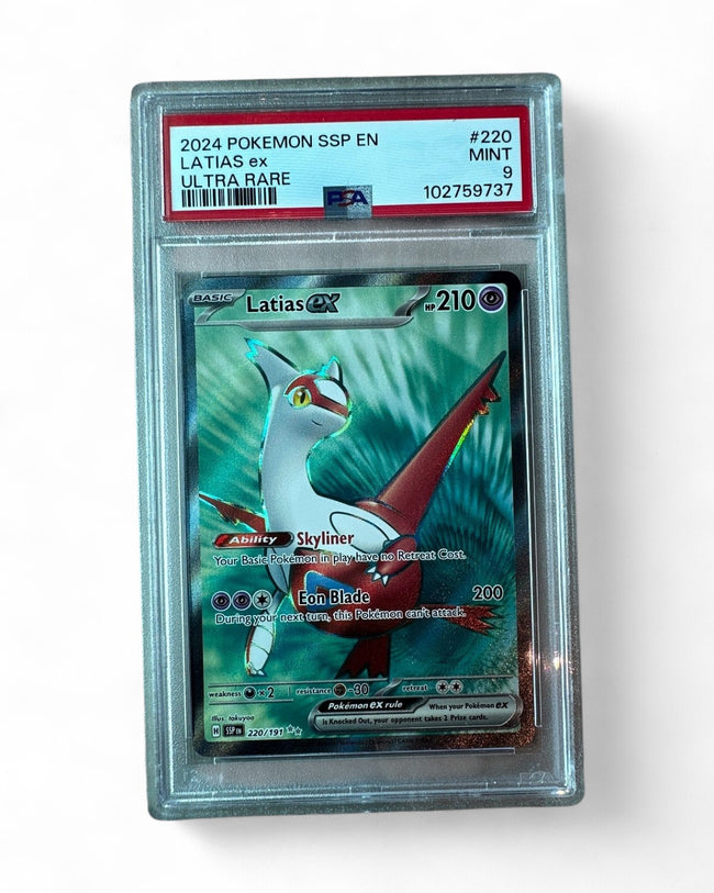 2024 Surging Sparks Latias Ex 220/191 PSA 9