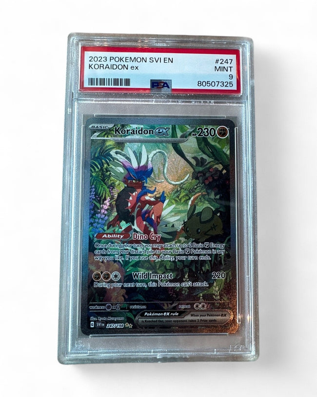 2023 Scarlet & Violet Base Set Koraidon Ex 247/198 PSA 9