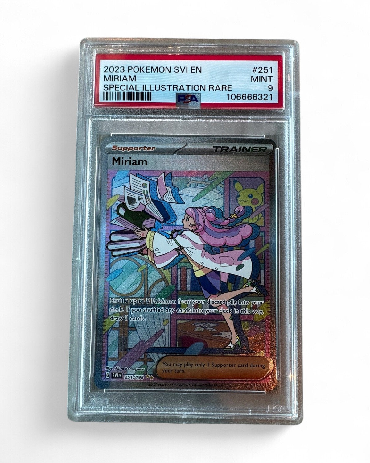 2023 Scarlet & Violet Base Set Miriam 251/198 PSA 9
