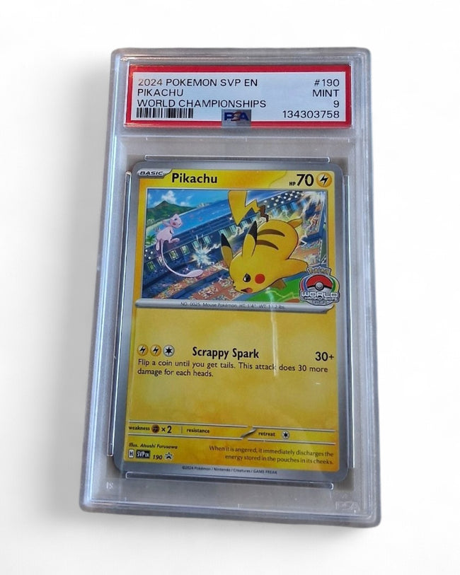 2024 Scarlet & Violet Promo Cards Pikachu 190 PSA 9