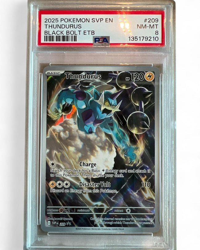 2025 Scarlet & Violet Promo Cards Thundurus 209 PSA 8