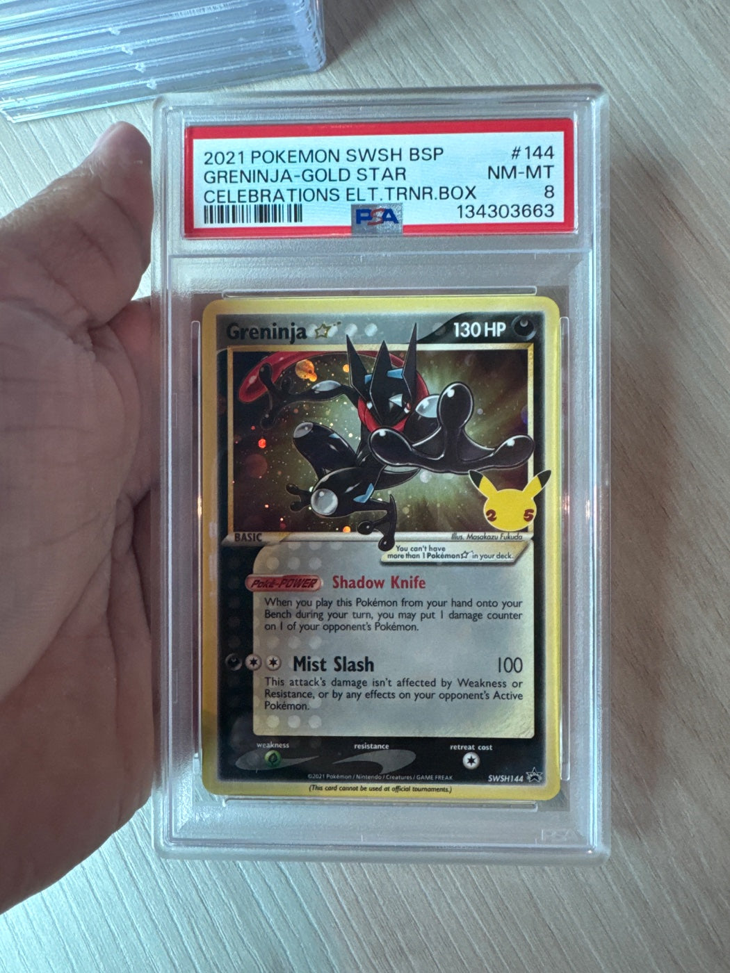 2021 Sword & Shield Promo Cards Greninja Star SWSH144 PSA 8