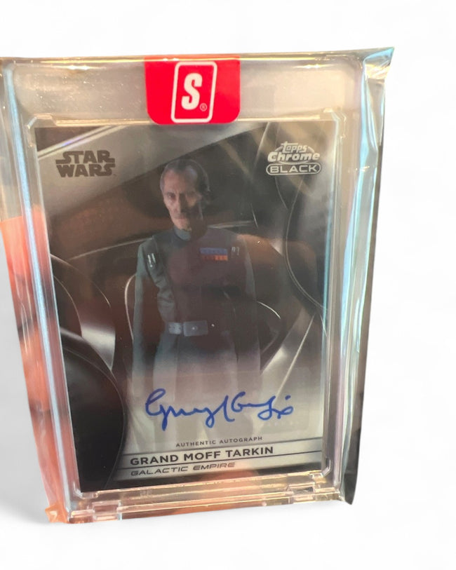 Topps Chrome Black Grand Moff Tarkin Auto Guy Henry Black #CB-GH Auto