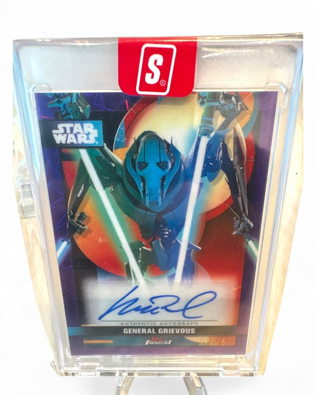 Topps Finest Matthew Wood as General Grievous #FA-AWO Auto 52/75
