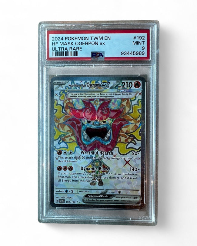 2024 Twilight Masquerade Hearthflame Mask Ogerpon Ex 192/167 PSA 9