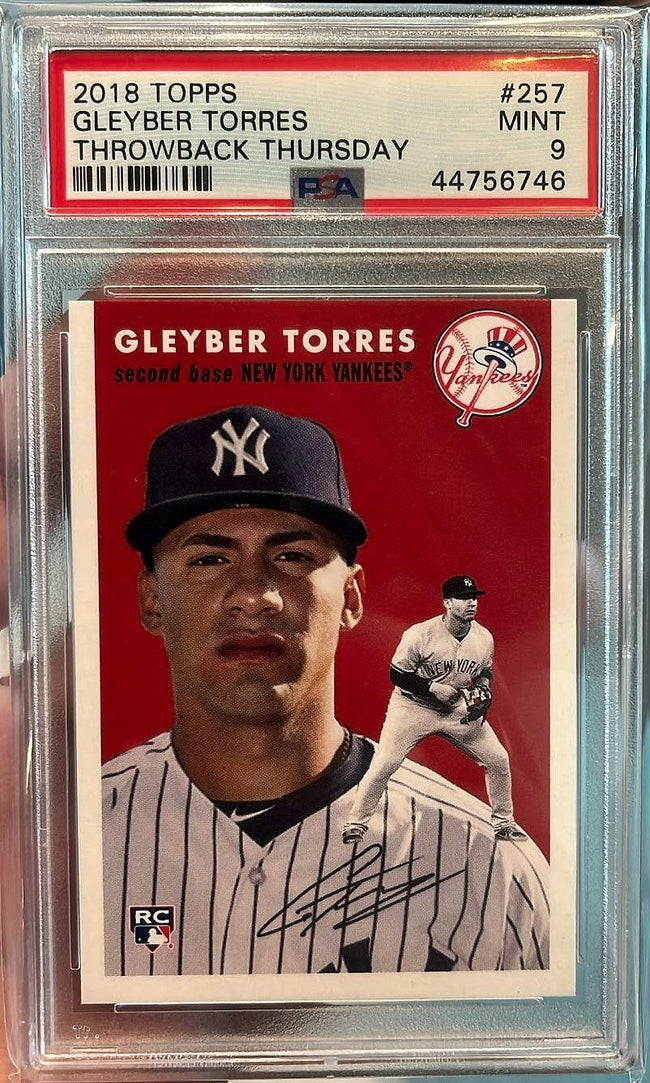 2018 Throwback Thursday Psa Gleyber Torres #257 Rookie PSA 9