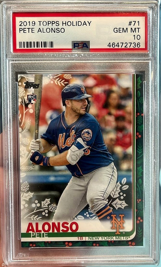 2019 Topps Holiday Psa Pete Alonso #71 Rookie PSA 10