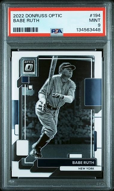 2022 Donruss Optic Babe Ruth #194 PSA 9